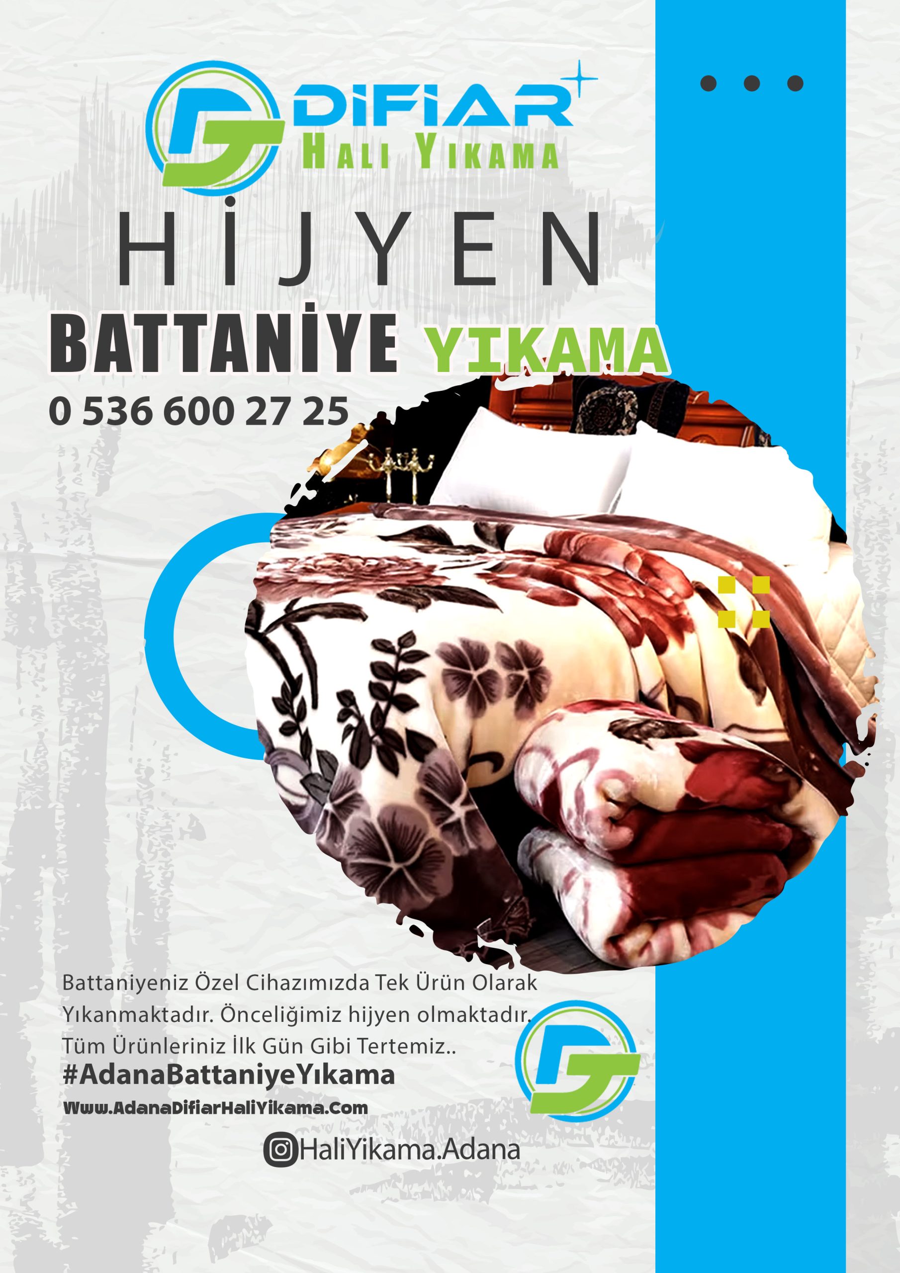 Adana Kenan Evren Bulvarı Battaniye Yıkama