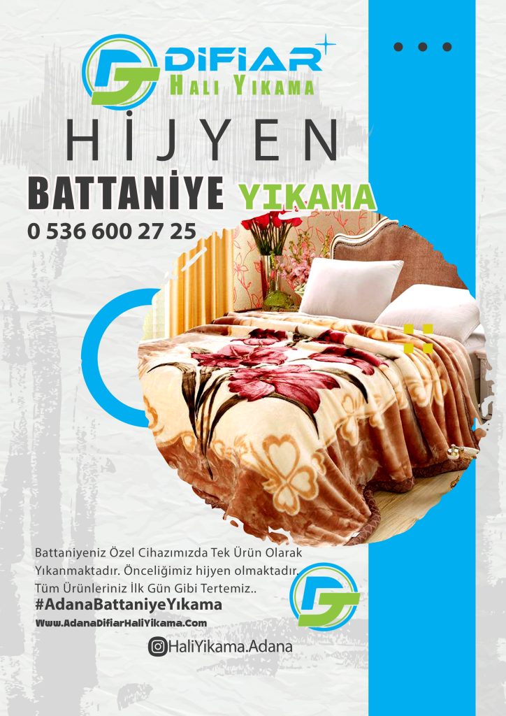 Adana Turgut Özal Bulvarı Battaniye Yıkama