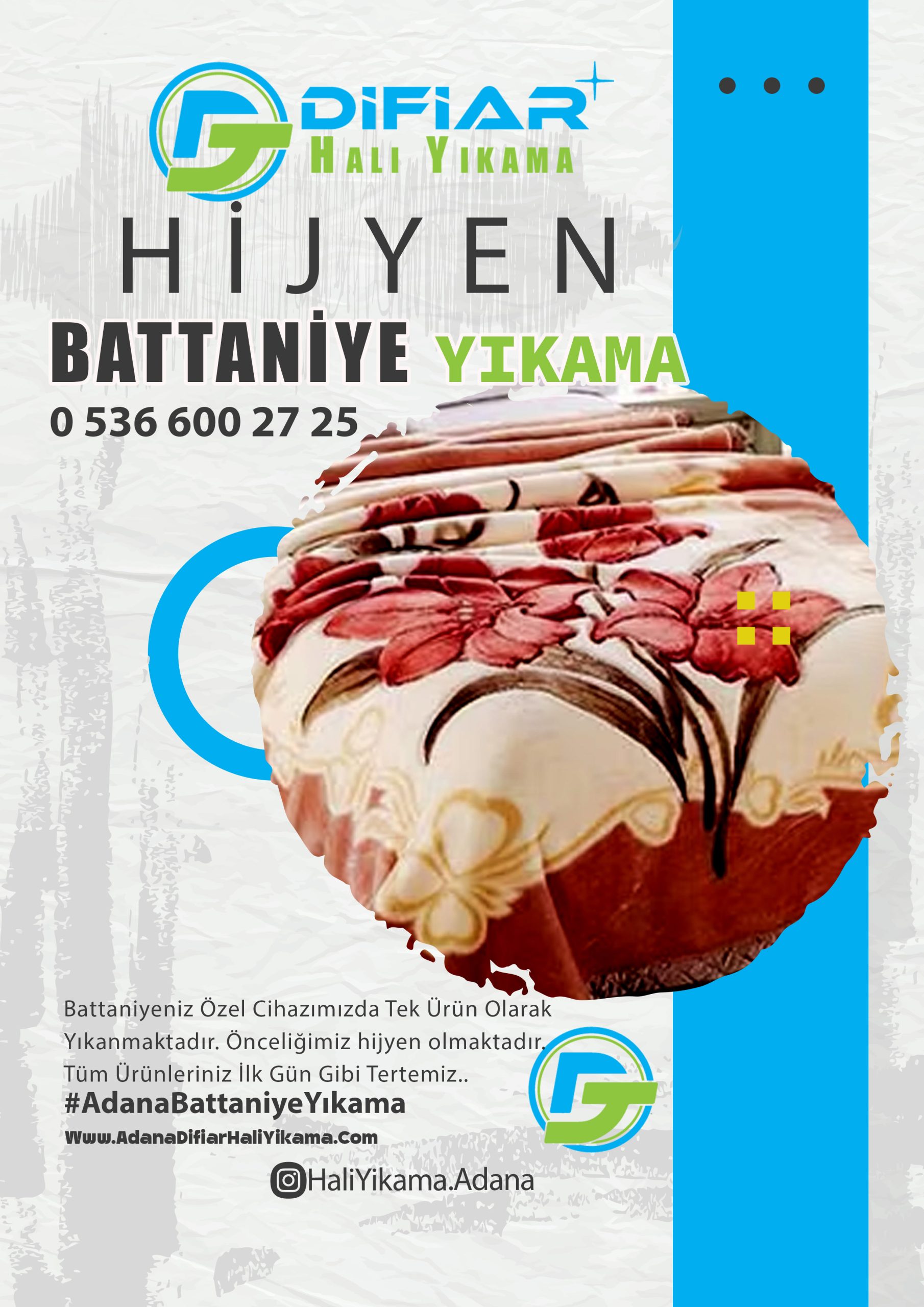 Adana Pınar Mahallesi Battaniye Yıkama