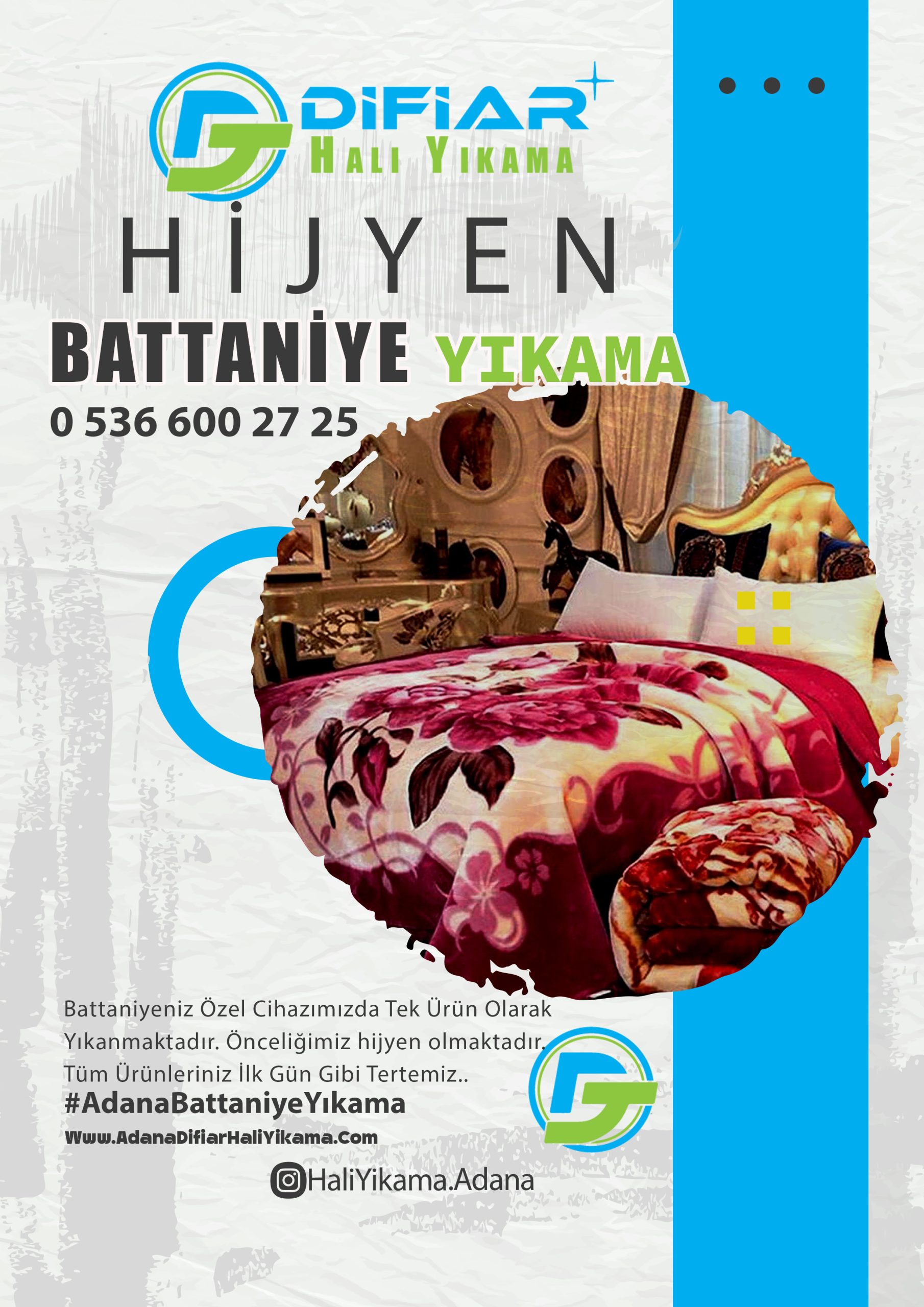 Adana Difiar Battaniye Yıkama
